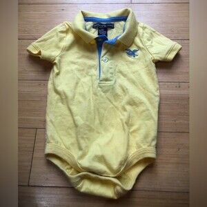 AMERICAN LIVING Sz 6M Embroidered Polo Bodysuit
